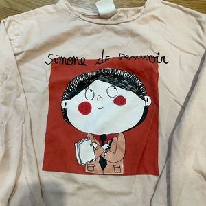 A pair of Zara long sleeve t shirt size 9/10